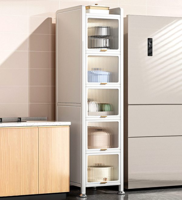 Joybos 6 Layer Slim Kitchen Metal Utility Storage Cabinet F239