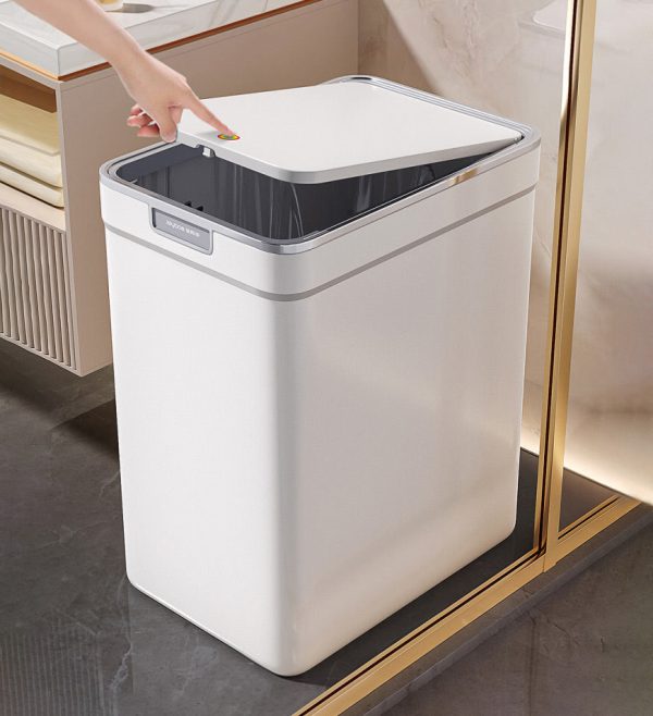 Joybos 14L Trash Can with Press Type Lid for Bathroom Slim Z161