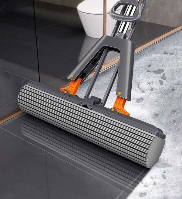 Joybos? Wing Self Squeeze Spong Mop With 56.7 Inch Retractable Pole Z174