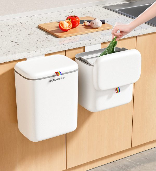 Joybos Rainbow Kitchen Hanging Trash Can With Lid Z28