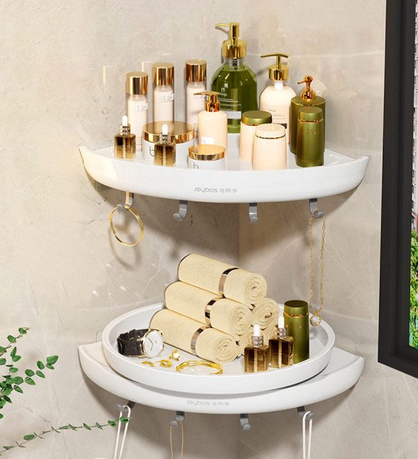 Joybos? Adhesive Rust-Proof Corner Shower Shelves 2 Packs Z11