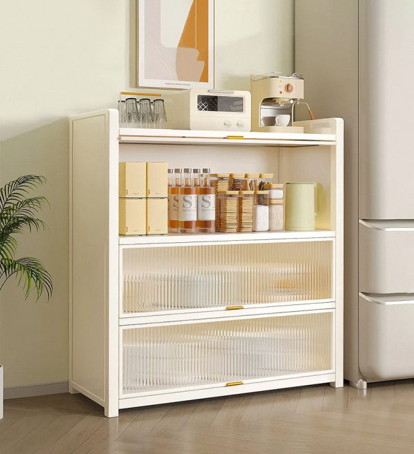 Joybos? 4-Tier New Upgrade Large Metal Kitchen Storage Cabinet F243