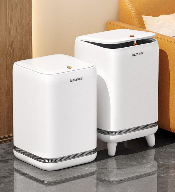Joybos? 3.3 Gal Bathroom Press Trash Can Auto Adsorb Garbage Bag Z101