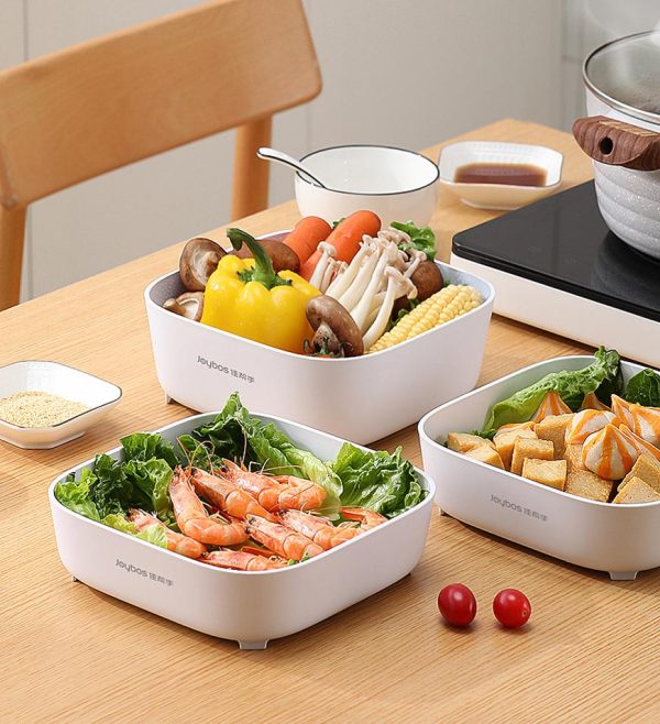 Joybos? 4 Pieces Portable Drain Basket for Draining Vegetables Fruits Z25